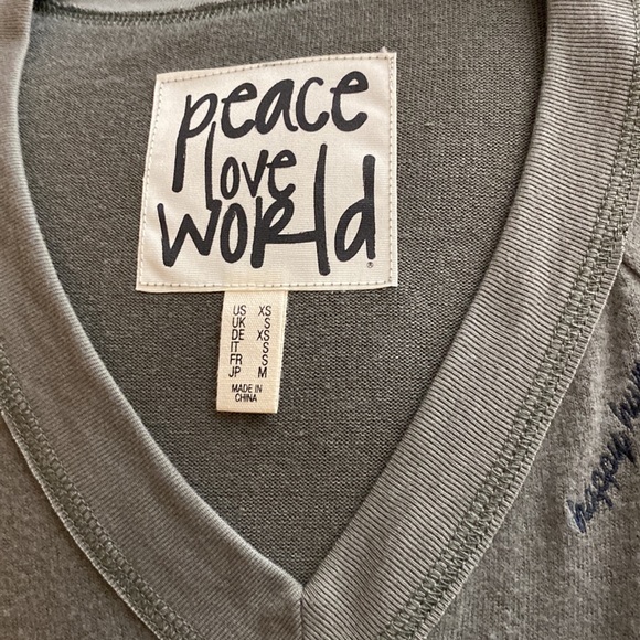 NWOT Ltd.Ed. Lounge to Streetwear~Peace Love World~Soft,Comfy,Lovely~size XS/SM - Picture 11 of 15